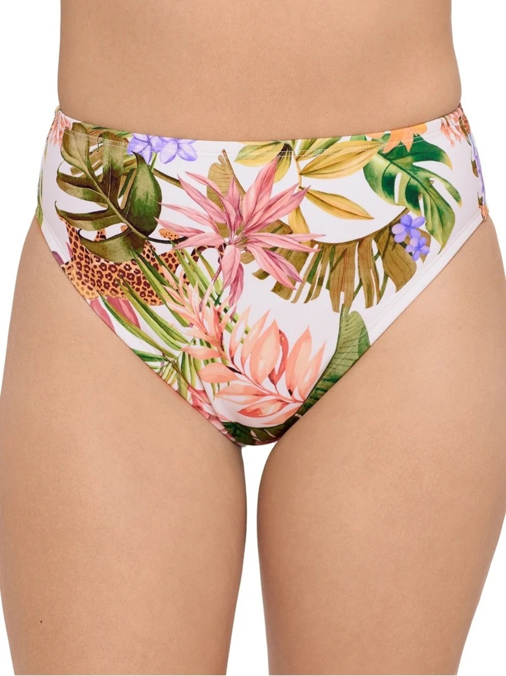 NWT Sofia by Sofia Vergara Women's Cheeky High Waist Bikini Bottoms, Size S